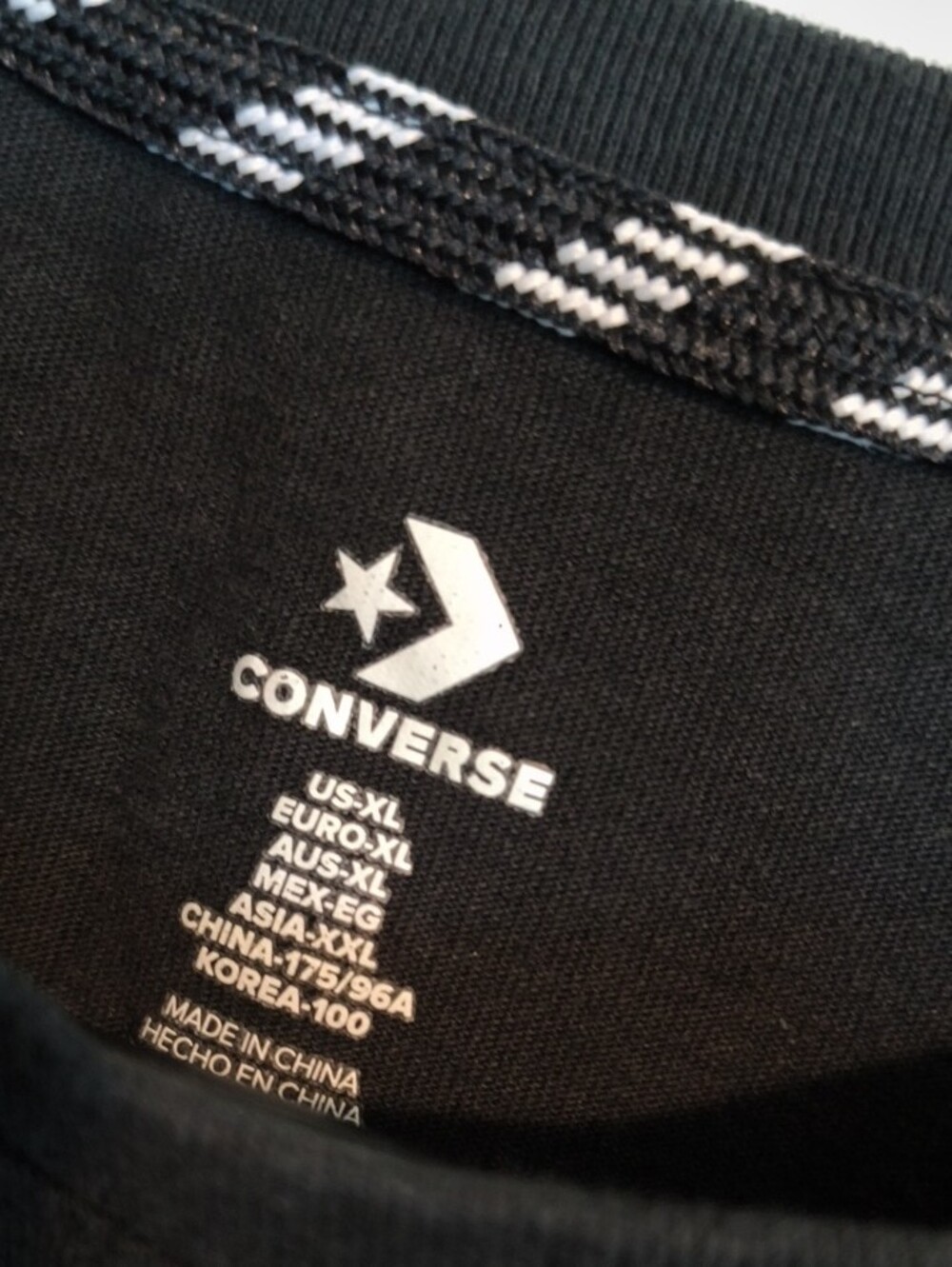 Converse Black Short Sleeve Tee Dress - Picture 3 of 4